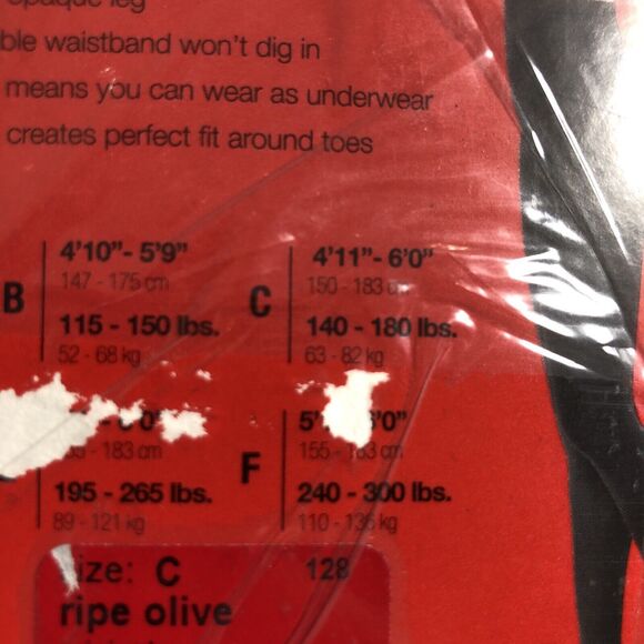 Spanx Tight-End Tights Women’s C Green Ripe Olive Original Opaque Shaping New - Picture 8 of 9